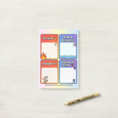 ADHD Eisenhower Matrix Task Organizer 4x6 Card ポストイット (デスク上)