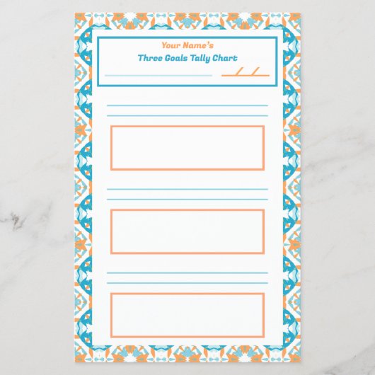 ADHD Girl'sゴールクッショントラッカー集計グラフ冷蔵庫 チラシ (正面)