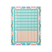 ADHD Girl's Women's Weekly Trackerプロジェクトプランナー ノートパッド (回転)