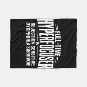 Adhd hyperfocuser rejection sensitive dysphoria  フリースブランケット (正面(横))