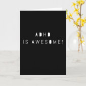 ADHD Is ADHD素晴らし認識度 カード (黄色い花)