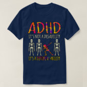 ADHD It's Not A Disability Awareness Orange Ribbon Tシャツ (デザイン正面)