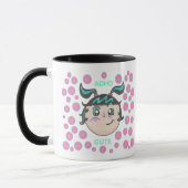ADHD mug with "ADHD Cute" design マグカップ (左)