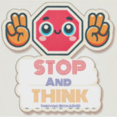 ADHD* Nで盛ストップりま考えす シール (正面)