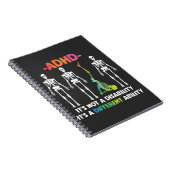 ADHD Not Disability 違う Skeleton ノートブック (右側)