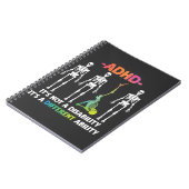 ADHD Not Disability 違う Skeleton ノートブック (左側)