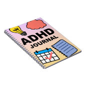 ADHD Notebook Journal – フォーカス、トラック、リフレクト ノートブック (右側)