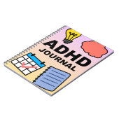 ADHD Notebook Journal – フォーカス、トラック、リフレクト ノートブック (左側)