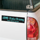 ADHD Otakuの運転-警告されました バンパーステッカー (トラック上)