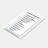 ADHD Packing List Minimalist Travel Checklist ポストイット (アングル)
