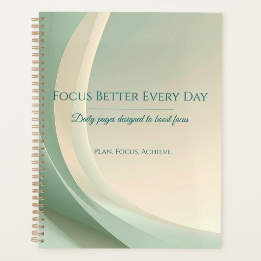 ADHD Planner – Organize Your Day, Boost Focus プランナー手帳 (正面)
