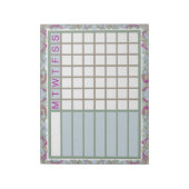 ADHD  Productivity Planner Weekly Checklist ノートパッド (回転)