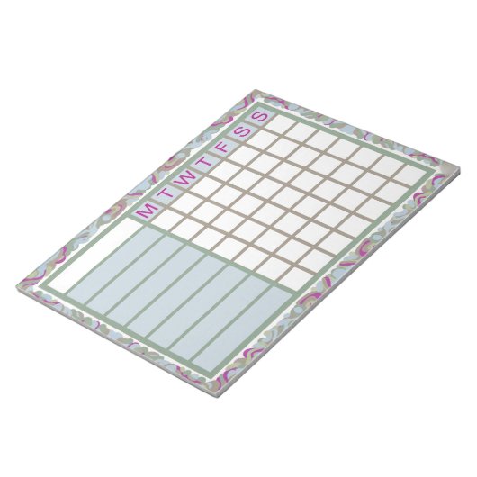 ADHD  Productivity Planner Weekly Checklist ノートパッド (アングル)