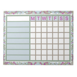 ADHD  Productivity Planner Weekly Checklist ノートパッド