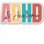 ADHD Self Love Self 気にセラピスト可愛いステッカー シール (正面)
