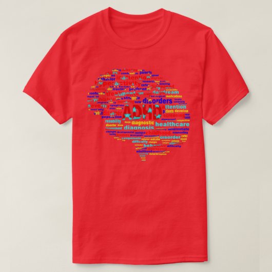 ADHD Superpower Brain 2 Tシャツ (デザイン正面)