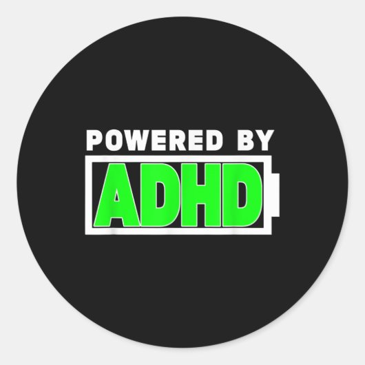 Adhd Teeメンタルヘルス認識度 ラウンドシール (正面)