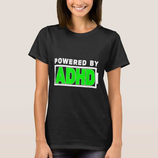 Adhd Teeメンタルヘルス認識度 Tシャツ (正面)