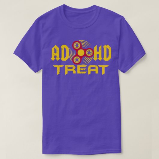 ADHD Treat Fidget Spinner おもしろい Women Kids Tシャツ (デザイン正面)