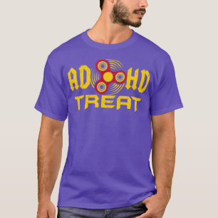 ADHD Treat Fidget Spinner おもしろい Women Kids Tシャツ