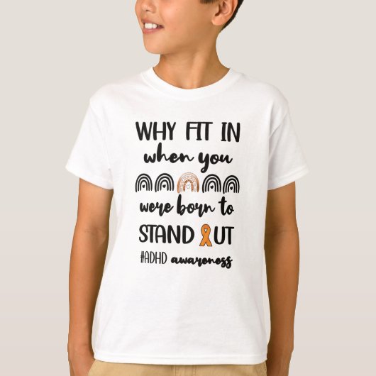 ADHD Warrior注意欠陥障害認識度 Tシャツ (正面)