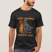 Adhd Warrior Embrace Neurodiversity Adhd Awareness Tシャツ (正面)