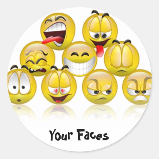 adhesive smiles ラウンドシール (正面)