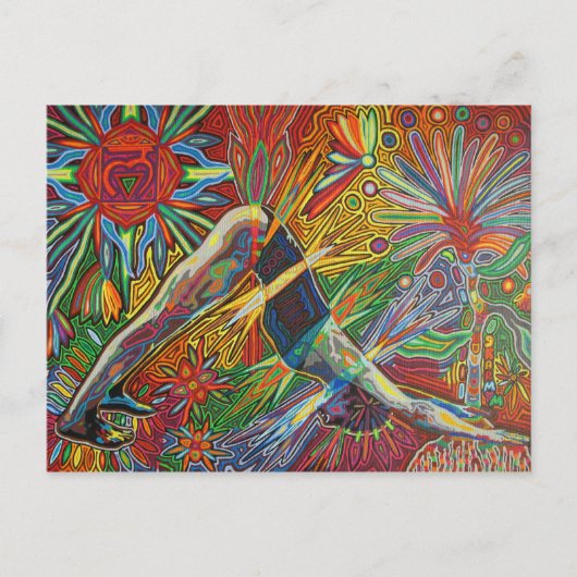 adho mukha svanasana 2009 as postcard ポストカード (正面)