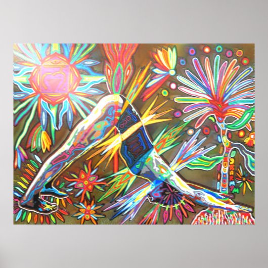 adho mukha svanasana 2010デジタル ポスター (正面)