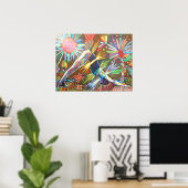 adho mukha svanasana 2010デジタル ポスター (ホームオフィス)