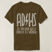 ADHS ADHD （ドイツ語） Tシャツ (デザイン正面)