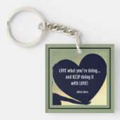 Adiela Akooがあなたはキーチェーンを行う事を愛する キーホルダー (正面)