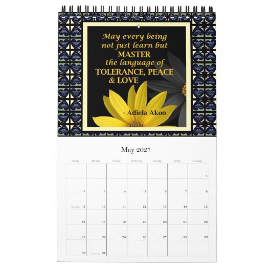 Adiela Akooがカレンダーで何をしているか愛する カレンダー (5月 2027)