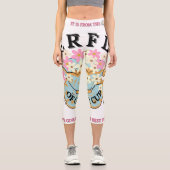 Adiela Akooが設計したオーバーフローのアクティブ衣服 カプリレギンス (正面)