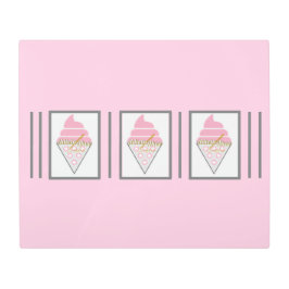 Adiela Akooによる抗し難いアイスクリームのミートアーツ メタルプリント