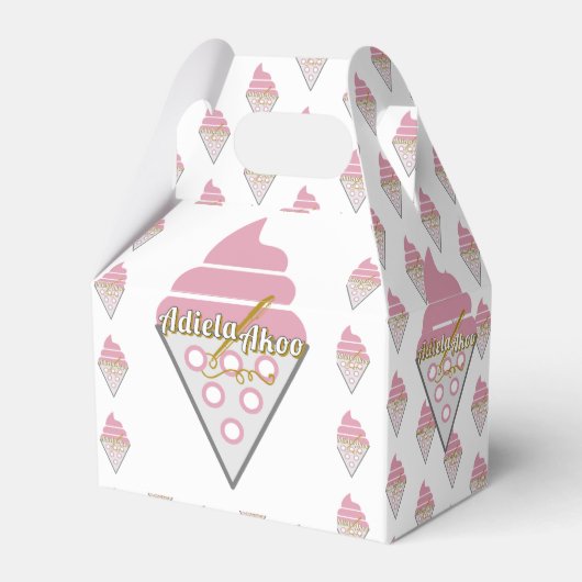 Adiela Akooによる抗し難いアイスクリームフェイスボックス フェイバーボックス (正面サイド)