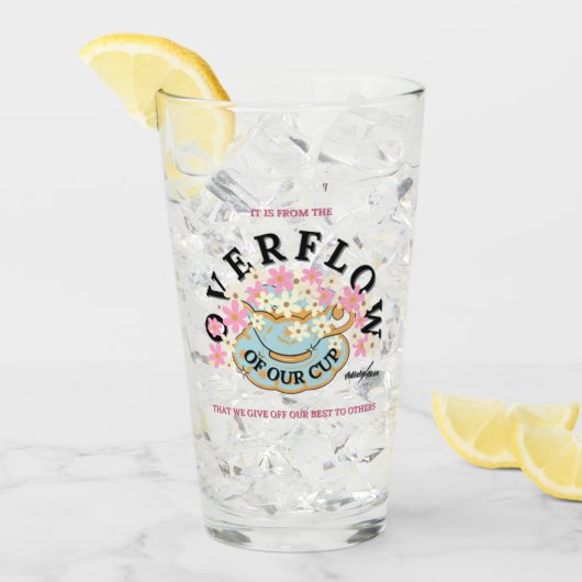 Adiela AkooによるOVERFLOWガラス タンブラーグラス (アイス正面)