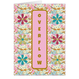 Adiela AkooによるOVERFLOWフローラグリーティングカード