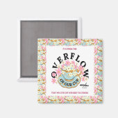 Adiela AkooによるOVERFLOWフローラマグネット マグネット (正面/裏面)