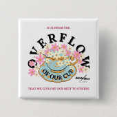 Adiela AkooによるOVERFLOWボタン 缶バッジ (正面)