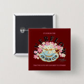 Adiela AkooによるOVERFLOWボタン 缶バッジ (正面&裏面)