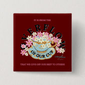 Adiela AkooによるOVERFLOWボタン 缶バッジ (正面)