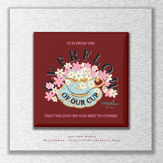 Adiela AkooによるOVERFLOWマグネット マグネット