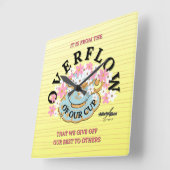 Adiela AkooによるOVERFLOW壁時計 スクエア壁時計 (傾斜)