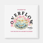 Adiela Akooデザインのオーバーフロースクエアマグネット マグネット (正面)