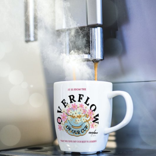 Adiela AkooデザインのOVERFLOWマグカップ コーヒーマグカップ