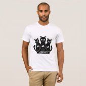 Adiicats Black Cat Tシャツ(2024年) | 3黒猫 Tシャツ (正面フル)