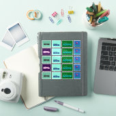 ADIME社員バラエティページ - 20枚のステッカー シール (iPadカバー)