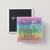 AdInkの大事ボタン、ヒッピーのスタイル 缶バッジ (正面&裏面)