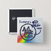 AdInkの大事ボタン、プリズムスタイル 缶バッジ (正面&裏面)